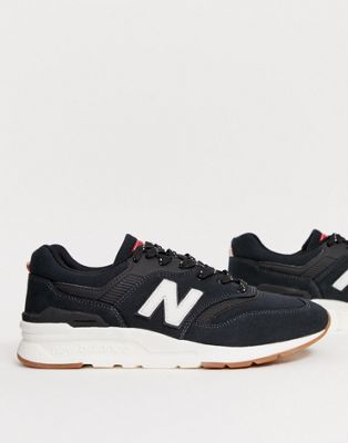 new balance 997 trainers in black
