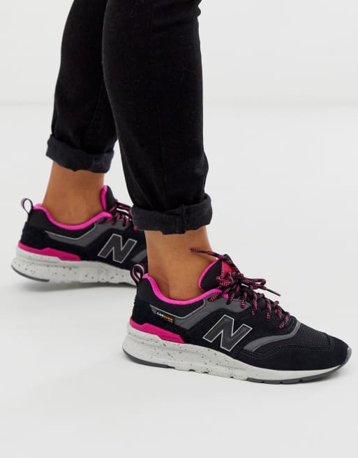 New balance 997 trainers in sales black