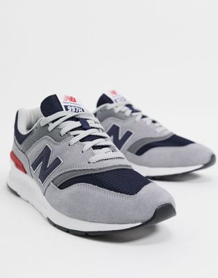 New Balance 997 Trainers In Navy And Grey-gray | ModeSens