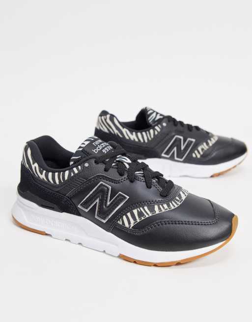 New Balance 997H animal print trainers in black | ASOS