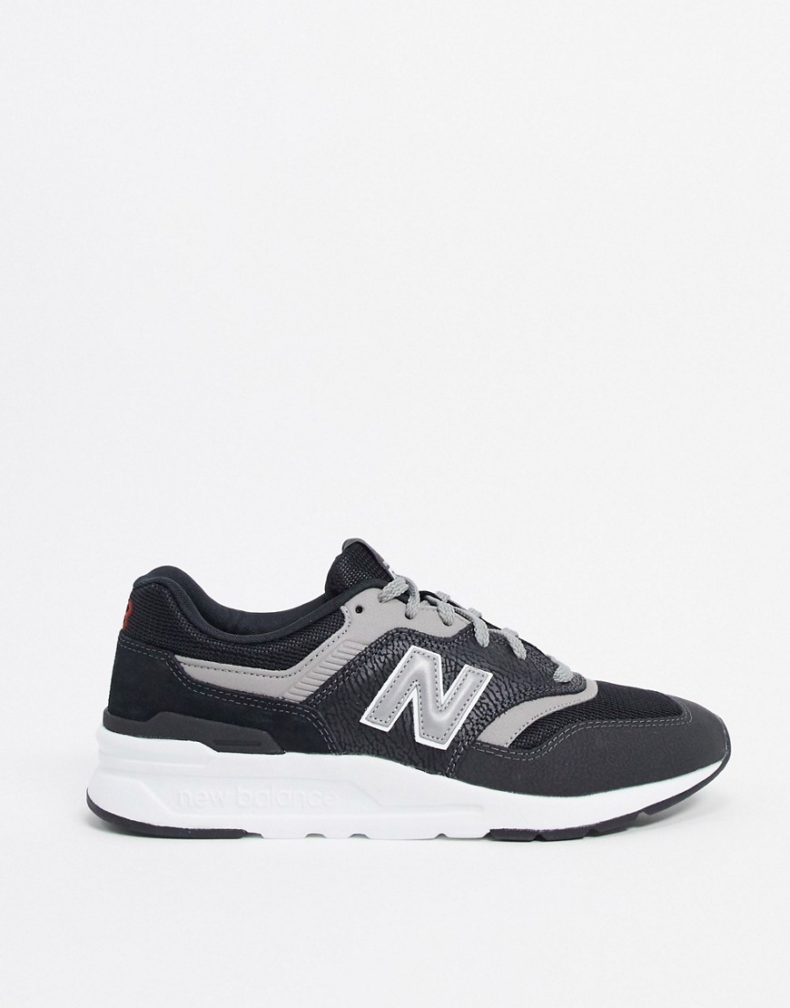 NEW BALANCE 997H SNEAKERS IN BLACK AND GRAY,CM997HFN