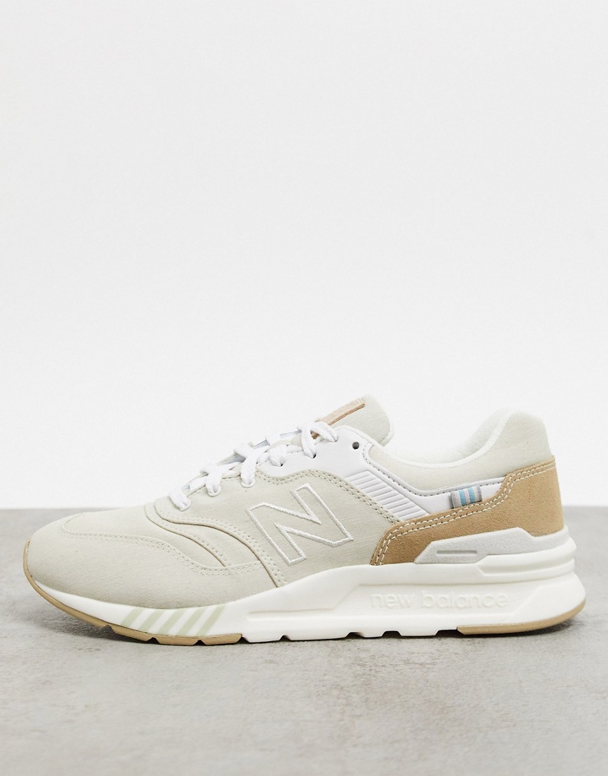 New Balance 997H trainers in beige and pink-Cream