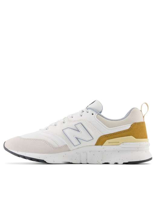 New balance store 997h white yellow