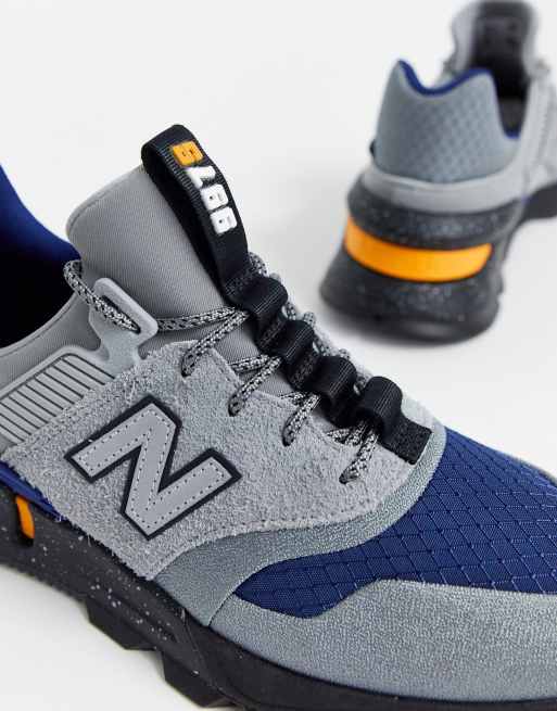 New balance 997 sport hot sale steel with techtonic blue