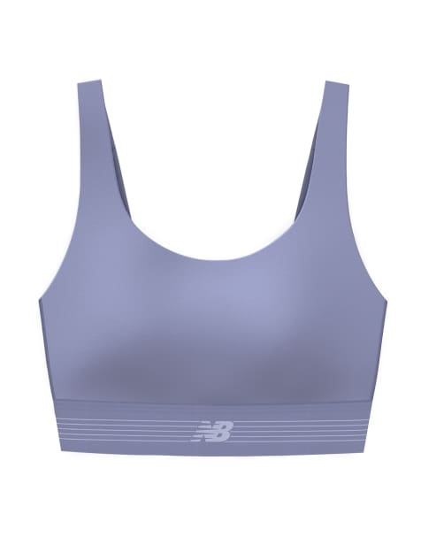 New Balance - AC - Brassière de sport - Violet fumé foncé - view 1