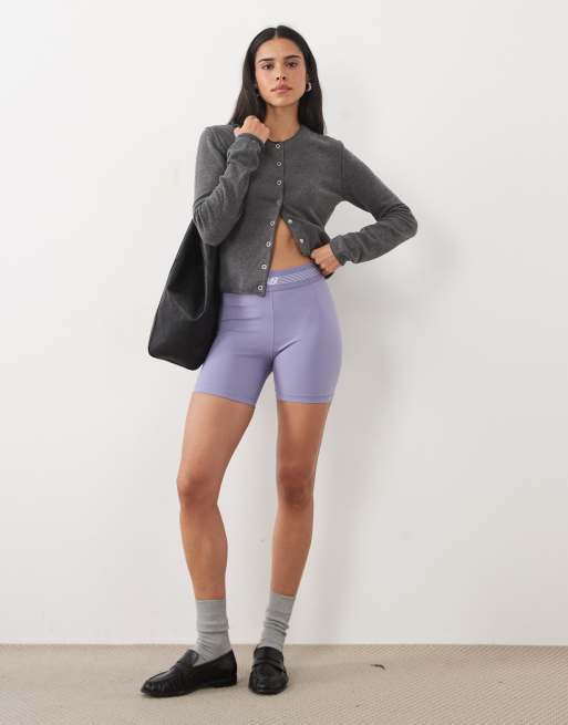 New Balance Ac fitted short 5" in dark smoked violet, 3 of 5
