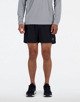 New Balance Ac lined short 5" in black
