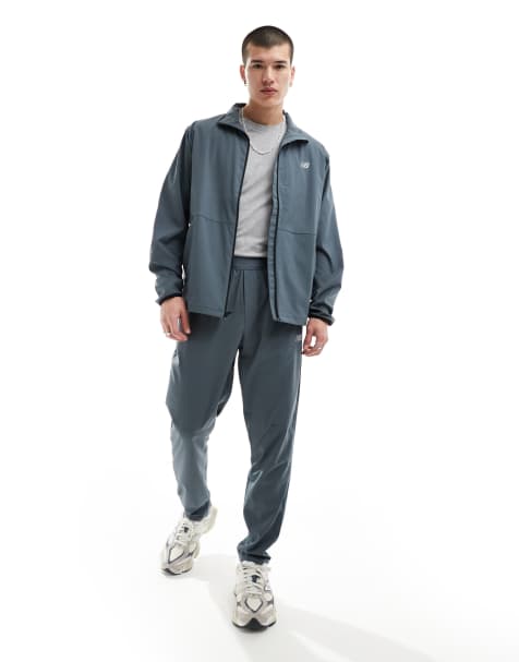 New Balance – Ac – Schmal zulaufende Hose in Grau, 29 Zoll Schrittlänge - view 1