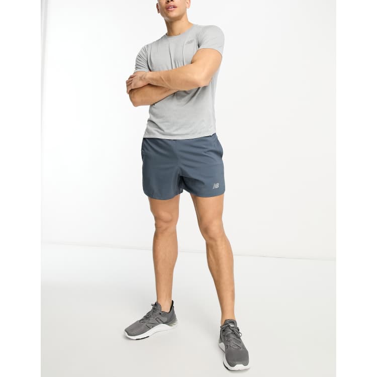 New Balance Accelerate 5 inch short in grey