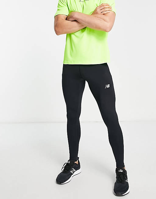 New Balance Accelerate running tights in black 
