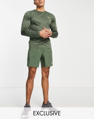 Homme New Balance - Accelerate - Top manches longues avec logo - Vert - Exclusivité