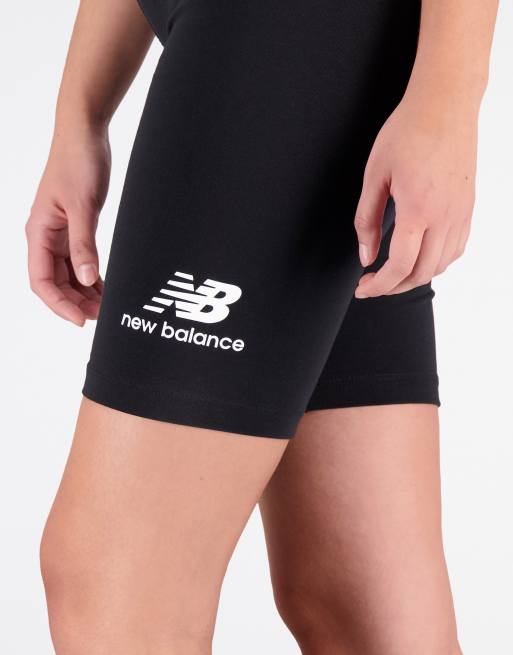 New Balance Active legging shorts with logo in black ASOS