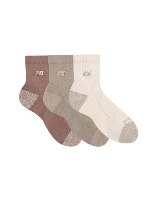 New Balance Active Premium 3er-Pack Quarter-Socken in Weiß, 3 von 4