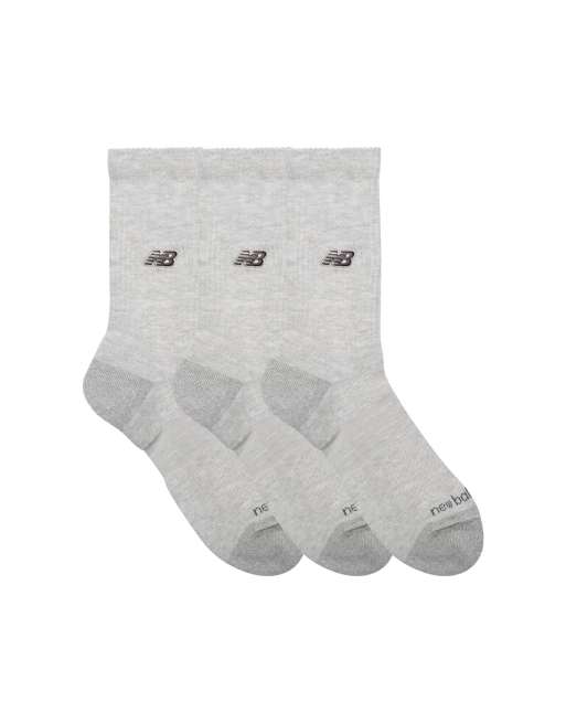 New Balance Active premium enkelsokken set van 3 in atletisch grijs, 3 van 4