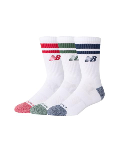New Balance Active Premium Streifen-Rundsocken 3er-Pack in Team Red - view 1