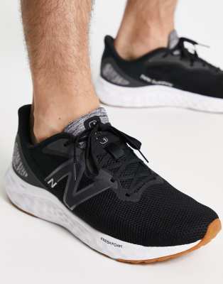 New Balance Arishi running trainers in black and white  - ASOS Price Checker