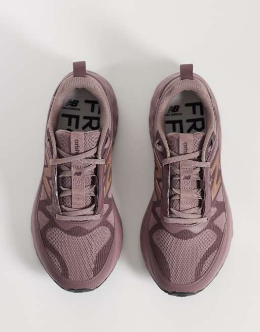 New Balance Arishi womens running trainers in brown, 3 of 5