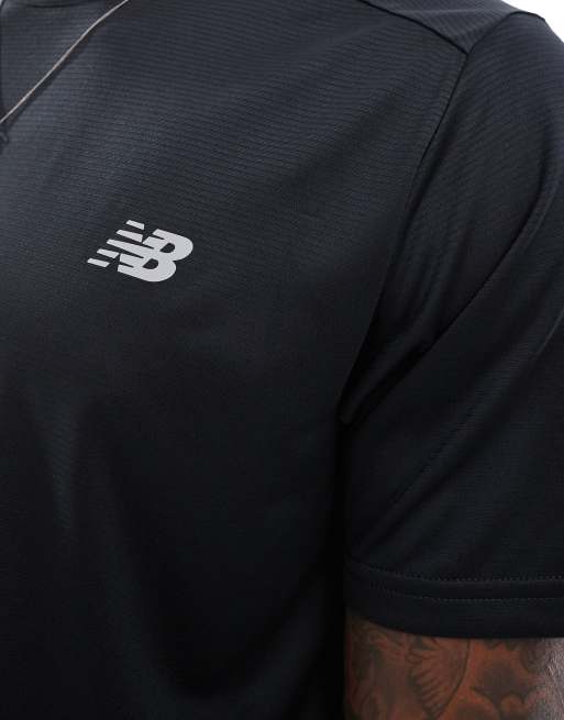 New Balance athletic essentials t-shirt in black, 4 of 4