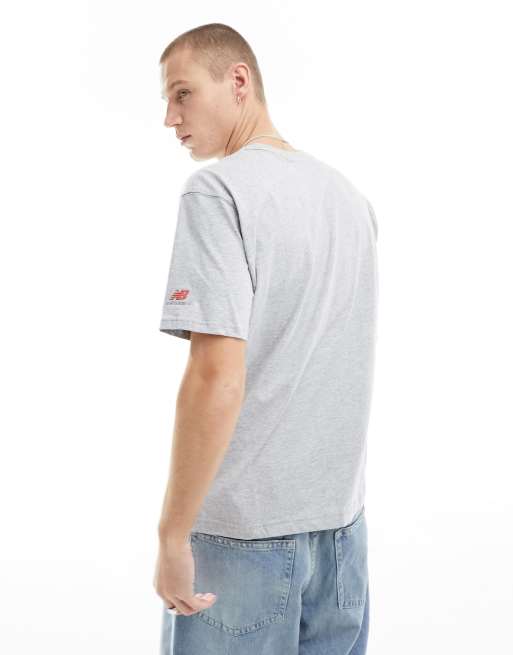 New Balance Athletics Archive Graphic t-shirt in grey, 4 of 4