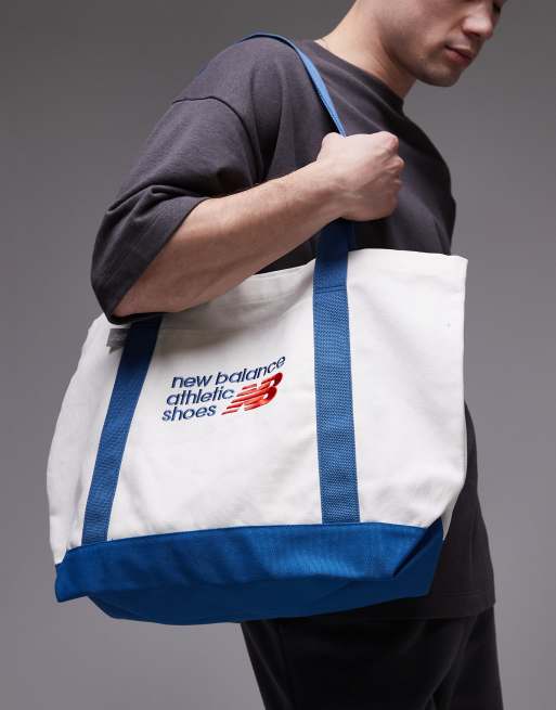 New Balance - Athletics - Borsa shopping color bianco e blu