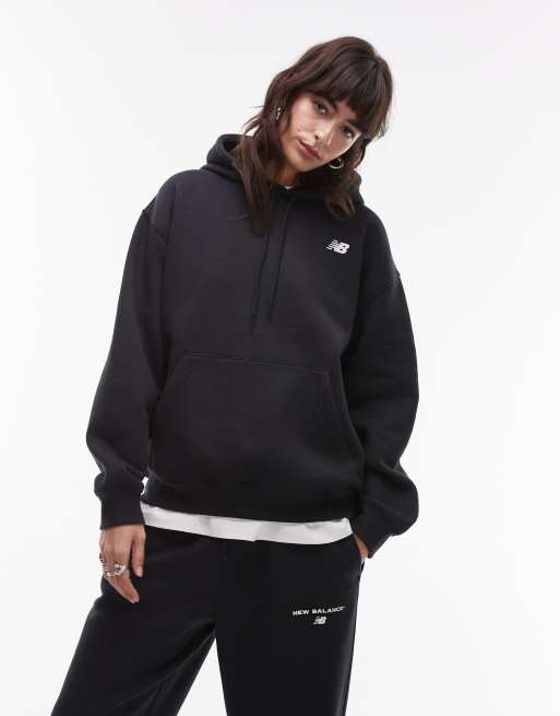 New Balance athletics club hoodie in black ASOS