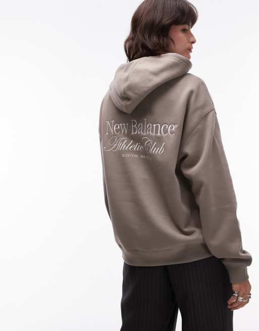 New Balance athletics club hoodie in grey ASOS