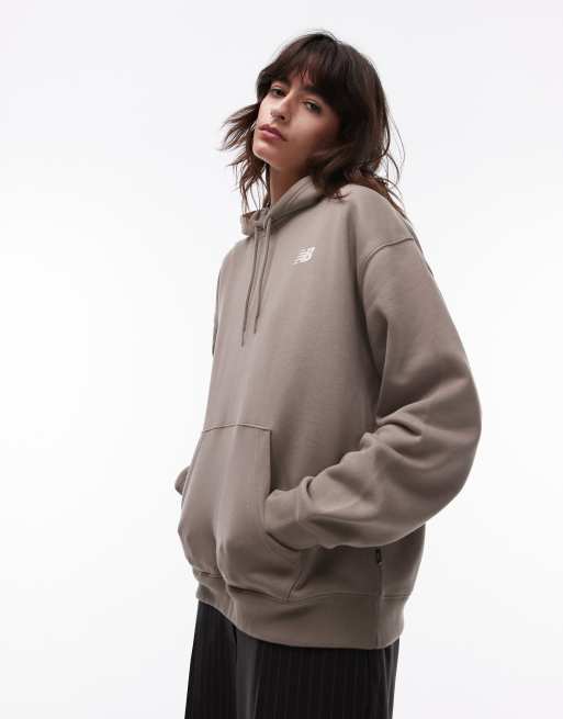 New Balance - Athletics Club - Hoodie in grijs