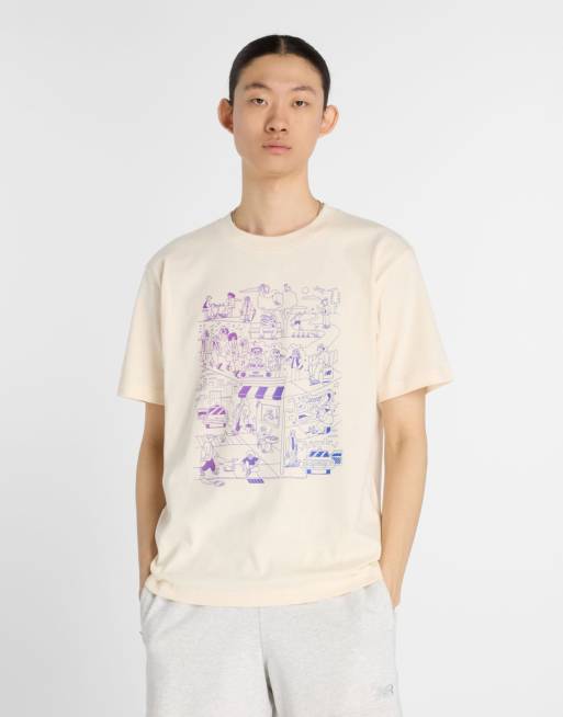 New Balance - Athletics Culture Mural - T-shirt color permafrost
