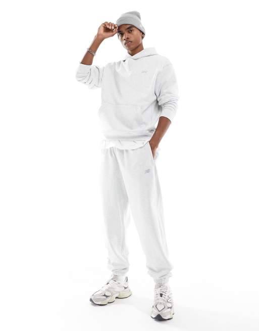 New Balance Athletics french terry hoodie in grey, 3 of 4