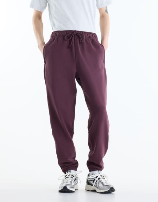 New Balance Athletics french terry jogger in cherry leather, 3 of 5