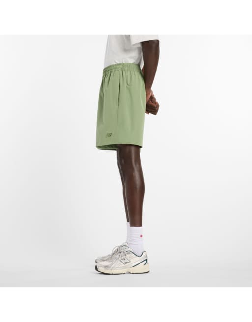 New Balance - Athletics - Geweven short van 7 inch met stretch in oregano groen, 2 van 4