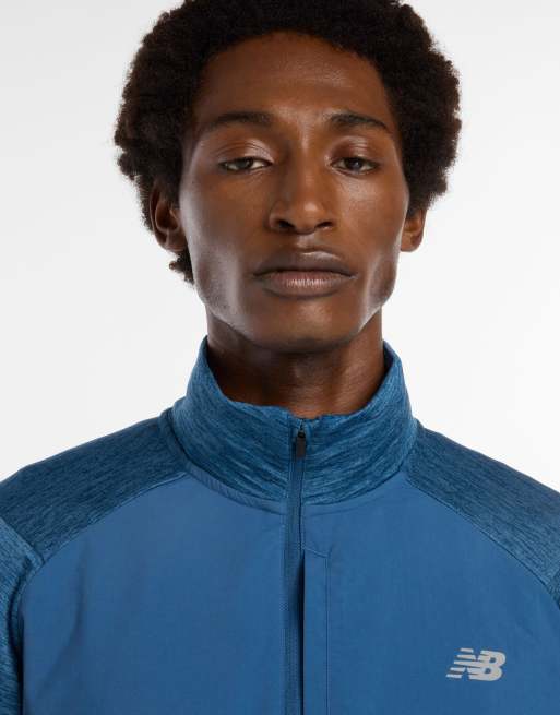 New Balance - Athletics Heat Grid - Top met 1/2 rits in blauw, 4 van 4