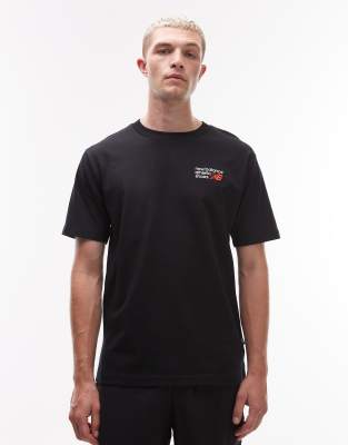 New Balance – Athletics – Hochwertiges T-Shirt in Schwarz mit Logo - view 1