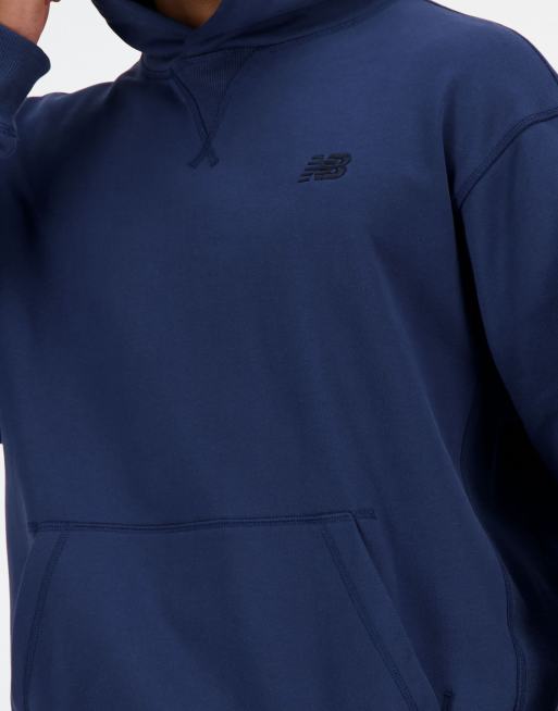 New Balance Athletics hoodie en molleton français bleu marine NB, 2 de 4