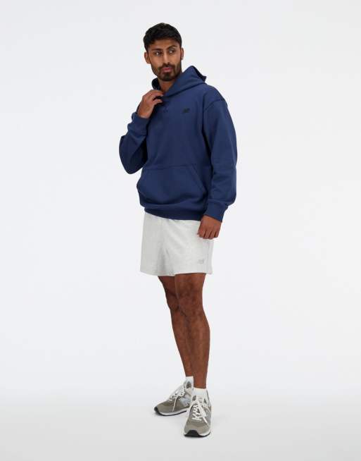 New Balance Athletics hoodie en molleton français bleu marine NB, 4 de 4