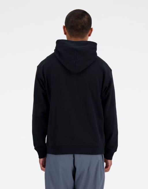 New Balance Athletics hoodie en molleton français noir, 2 de 4