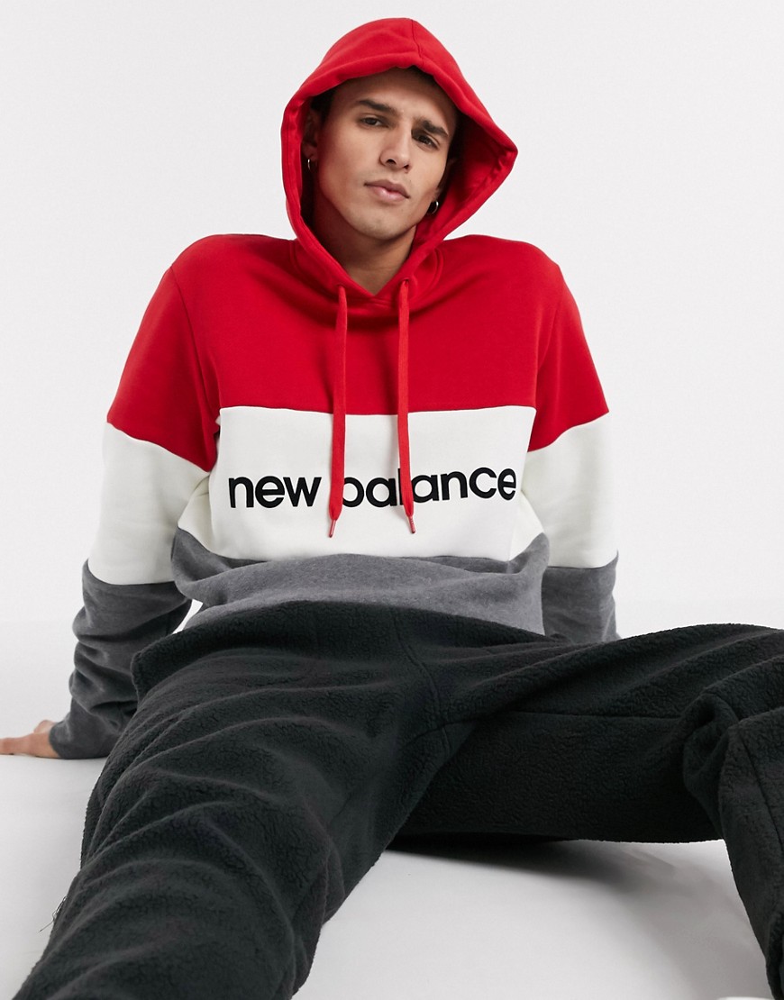 New Balance - Athletics - Hoodie in rood