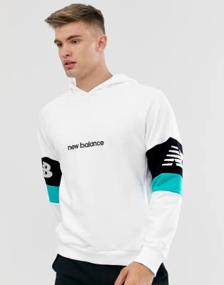 new balance hoodie white