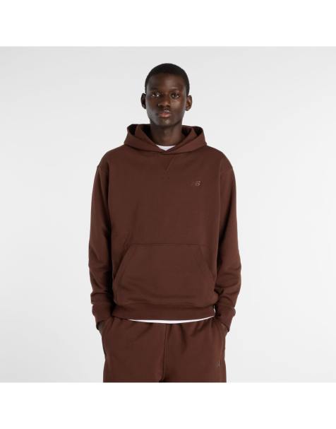 New Balance - Athletics - Hoodie van badstof in bruin - view 1