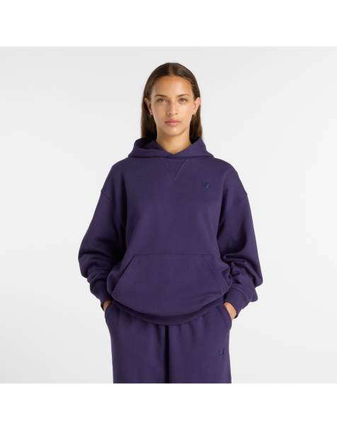 New Balance - Athletics - Hoodie van terry in paars - view 1
