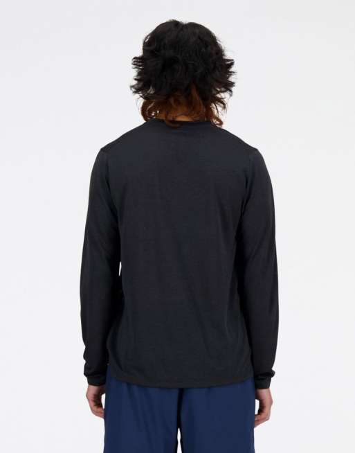 New Balance – Athletics – Langärmliges Shirt in Schwarz, 3 von 4