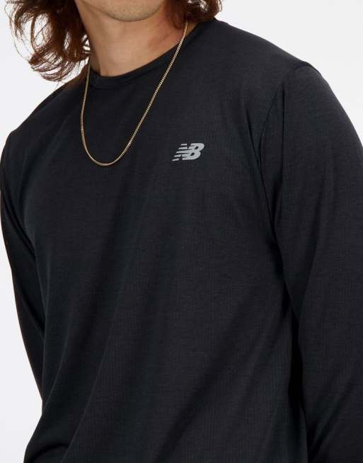 New Balance – Athletics – Langärmliges Shirt in Schwarz, 4 von 4
