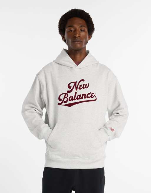 New Balance - Athletics Legacy - Sweat à capuche - Cendre chiné