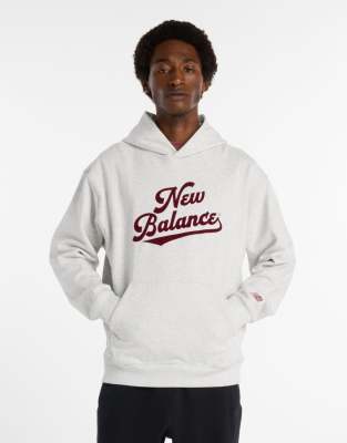 New Balance - Athletics Legacy - Sweat à capuche - Gris clair