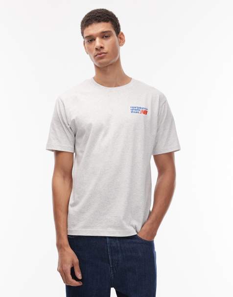 New Balance Athletics logo t-shirt in light grey - view 1