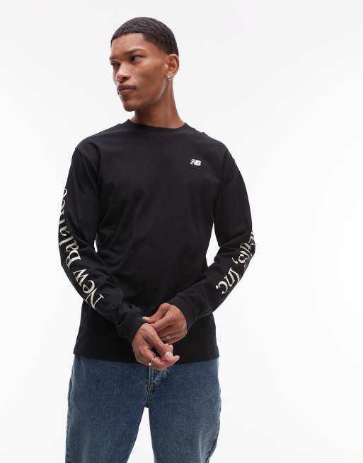 New Balance Athletics long sleeve t-shirt in black, 2 of 4