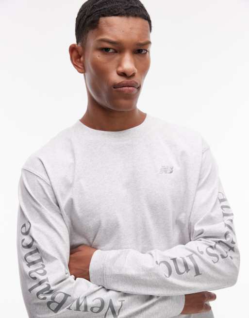 New Balance Athletics long sleeve t-shirt in off white, 2 of 4