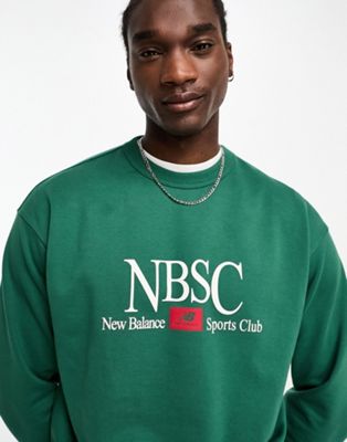 New Balance Athletics NB Sports Club Crewneck in green