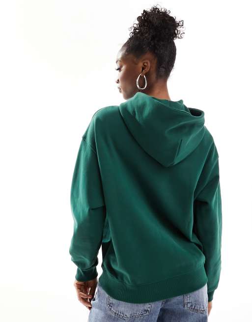 Oversized hoodie - Dark green - Ladies