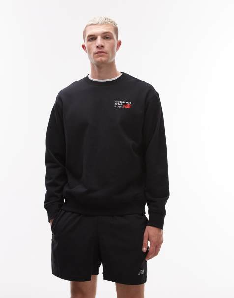 New Balance Athletics premium logo crew in black - view 1